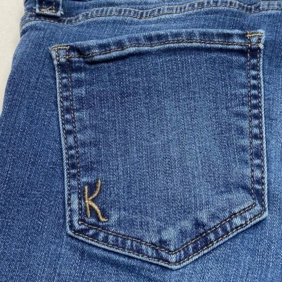KUT From The Kloth Blue Jeans Women's 4 Carlo Ankle Skinny Raw Hem Medium Wash - Picture 13 of 15